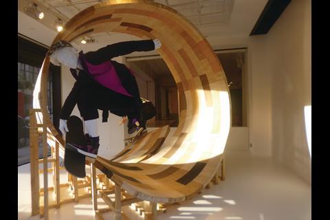 Skaters in Selfridges’ windows prepare shoppers for in-store ‘board game’ action from skate to surf